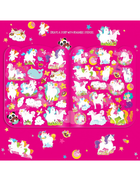 Juego de Colores Borrables La Historia del Cerdito 12 Crayones