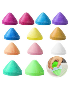 12 Recargas de Tiza Jeyeou Colorido para Niños Lavable