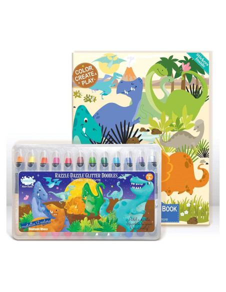 Juego de Colores Borrables La Historia del Cerdito 12 Crayones