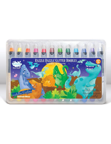 Juego de Colores Borrables La Historia del Cerdito 12 Crayones