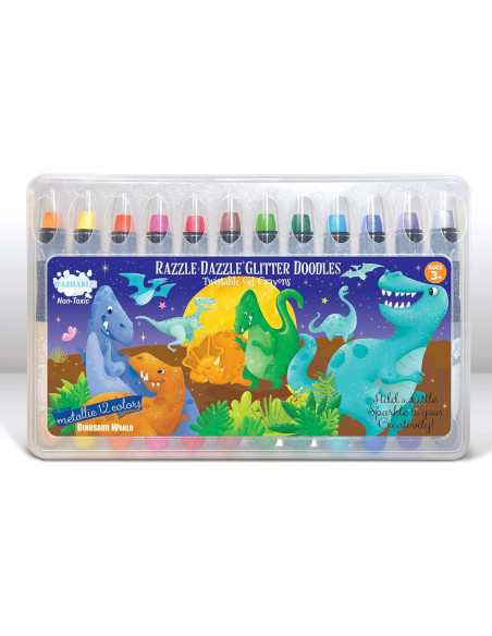 Juego de Colores Borrables La Historia del Cerdito 12 Crayones