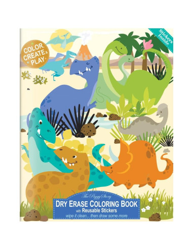 Juego de Colores Borrables La Historia del Cerdito 12 Crayones