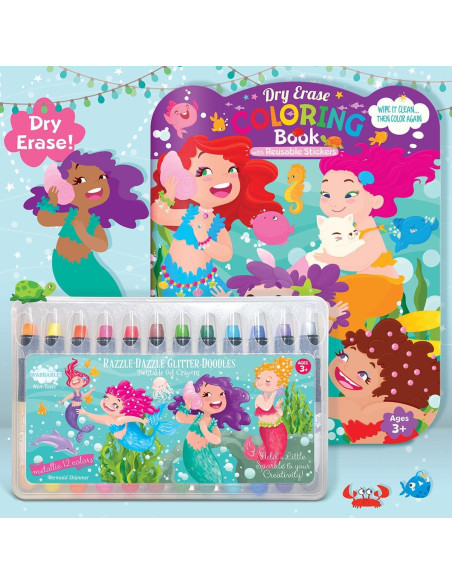 Juego de Colores Borrables La Historia del Cerdito Sirenas