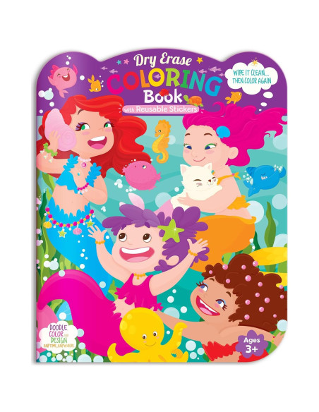 Juego de Colores Borrables La Historia del Cerdito Sirenas