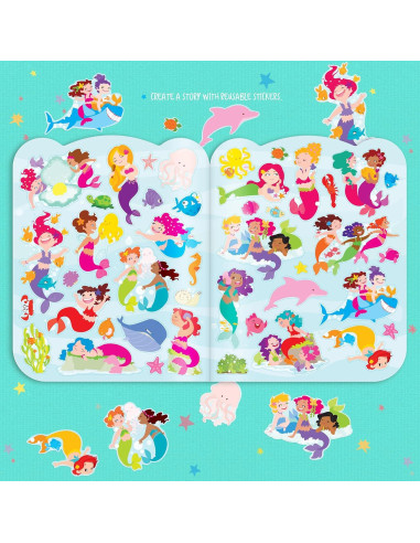 Juego de Colores Borrables La Historia del Cerdito Sirenas