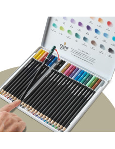 Juego de 24 lápices de colores Castle Arts - Edición Monet 2
