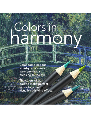 Juego de 24 lápices de colores Castle Arts - Edición Monet