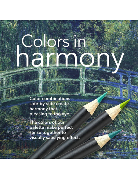 Juego de 24 lápices de colores Castle Arts - Edición Monet