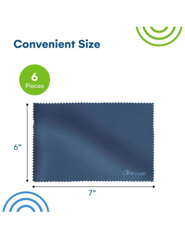 Paños de Microfibra Care Touch - 6 Piezas para Limpieza