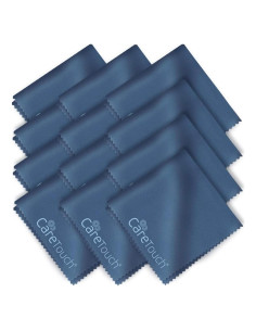 Paño de Limpieza Care Touch - 12 Microfibra Marino 15x18cm