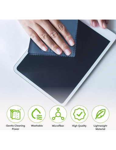 Paño de Limpieza Care Touch - 12 Microfibra Marino 15x18cm