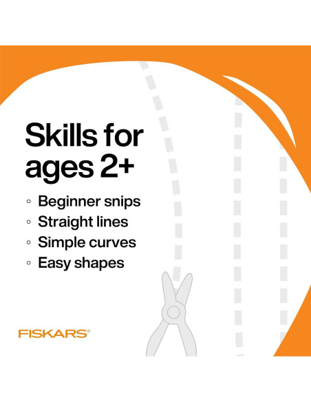 Fiskars Tijeras de Inicio con Libro de Actividades 2+