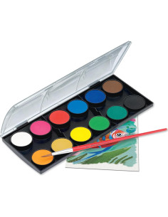 Juego de Pintura Acuarela Faber-Castell 12 Colores Lavables 2
