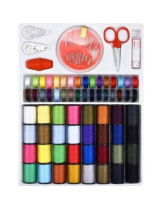 Kit de Costura HQDeal 100pcs - 64 Bobinas de Hilo Multicolor 2