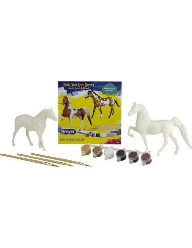 Set de 2 Caballos Breyer Cuarto de Milla y Saddlebred para Pintar