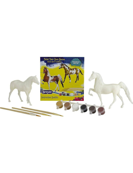 Set de 2 Caballos Breyer Cuarto de Milla y Saddlebred para Pintar