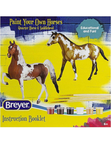 Set de 2 Caballos Breyer Cuarto de Milla y Saddlebred para Pintar