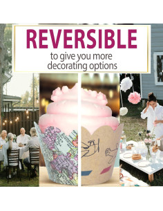 Fundas para Cupcake Confetti Couture 24 Piezas Reversibles 2