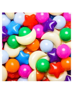 Bolas de Piscina GOGOSO 100PCS Formas Estrellas y Luna
