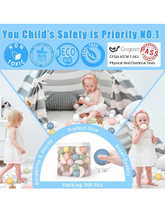 Bolas de Piscina GOGOSO 100pcs Estrellas y Lunas 2