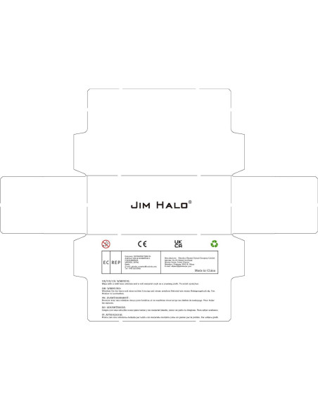 Gafas de Sol Polarizadas Jim Halo Cuadradas Retro UV Gafas de Sol Polarizadas Jim Halo Cuadradas Retro UV