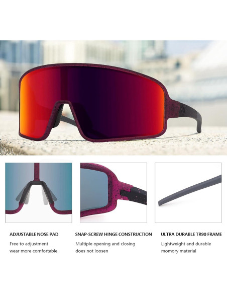 Gafas de Sol Polarizadas MAXJULI Unisex UV400 para Deportes