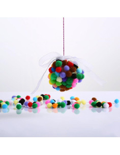Pompones Multicolores Caydo 2000 Piezas 1 cm Manualidades 2