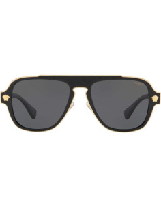 Gafas de sol aviador Versace Medusa Charm con lente gris 2