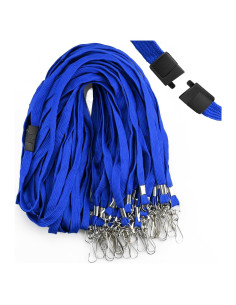 30 Cintas de Seguridad Azul Orcielo con Gancho 48.26 cm