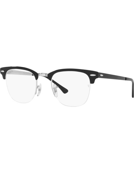 Gafas Recetadas Ray-Ban Clubmaster RX3716VM 50mm Negro Plata Gafas Recetadas Ray-Ban Clubmaster RX3716VM 50mm Negro Plata