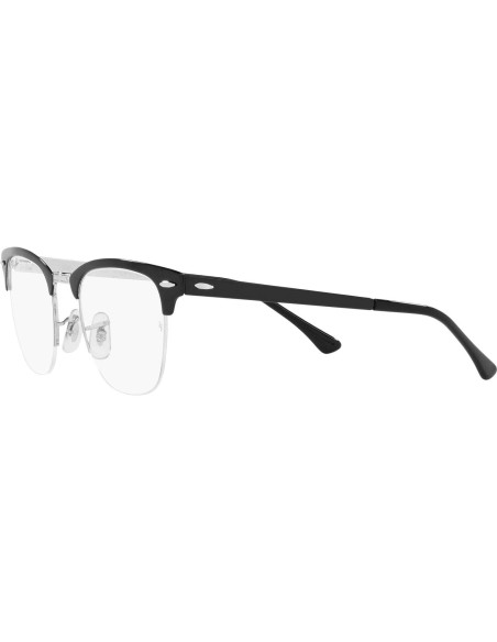Gafas Recetadas Ray-Ban Clubmaster RX3716VM 50mm Negro Plata Gafas Recetadas Ray-Ban Clubmaster RX3716VM 50mm Negro Plata