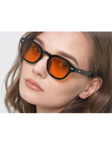 Gafas de Sol Unisex Gtand Retro 46mm UV400 Tinte Naranja