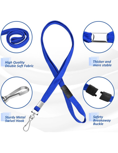 30 Cintas de Seguridad Azul Orcielo con Gancho 48.26 cm