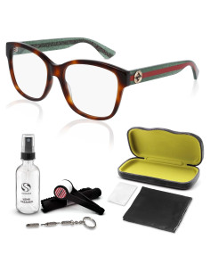 Gafas de Sol Gucci GG0038ON Cuadradas 54mm Havana/Verde