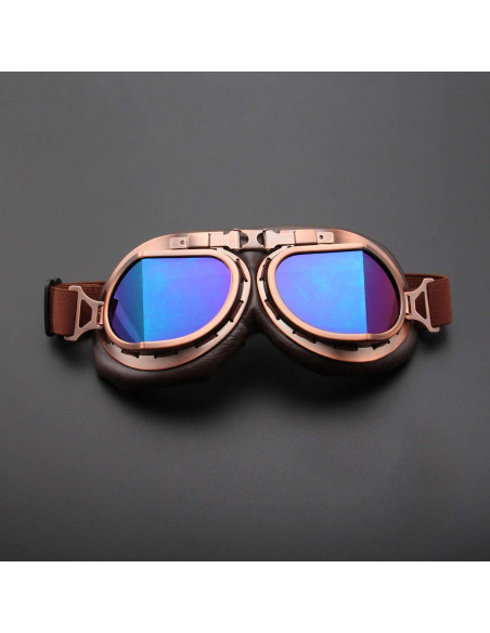 Gafas de Motocicleta MUXSAM Vintage a Prueba de Viento