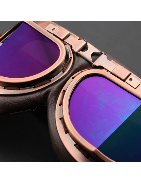 Gafas de Motocicleta MUXSAM Vintage a Prueba de Viento