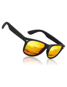 Gafas de sol Sunier SR003 polarizadas estilo retro cuadrado