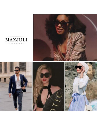 Gafas de Sol Maxjuli 8056 UV400 Retro para Hombres y Mujeres