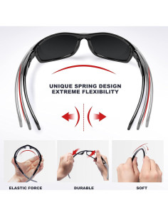 Gafas de sol RIVBOS polarizadas UV400 para deportes y aire libre 2