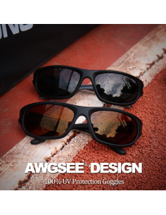 Gafas de sol deportivas AWGSEE TR90 polarizadas UV400 2