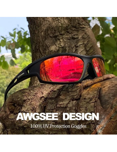 Gafas de Sol Polarizadas AWGSEE para Hombres 100% UV 2pack 2