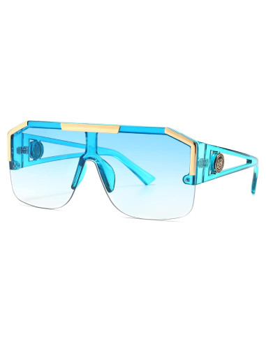 Gafas de Sol Cuadradas AIEYEZO Degradado Azul 72mm