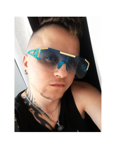 Gafas de Sol Cuadradas AIEYEZO Degradado Azul 72mm