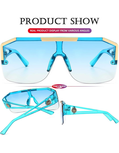 Gafas de Sol Cuadradas AIEYEZO Degradado Azul 72mm