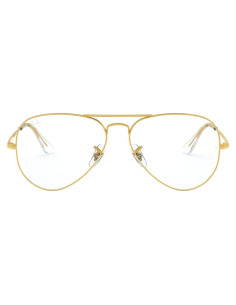 Montura de gafas Ray-Ban RX6489 Aviador Oro 58mm
