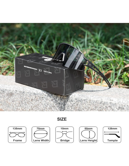 Gafas de sol fotocromáticas ROCKBROS para ciclismo UV400