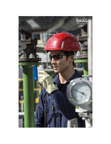 Gafas de seguridad Bollé Contour 40045 antiarañazos ahumadas