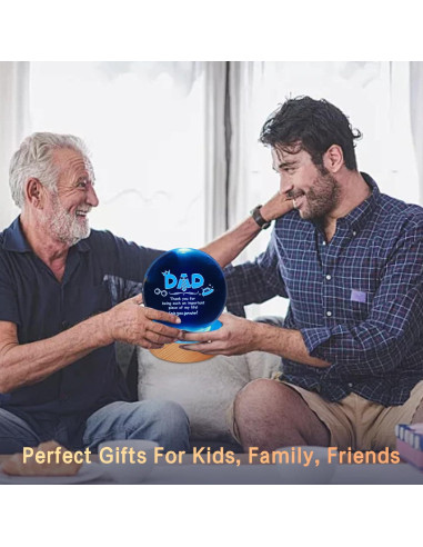 Lámpara de Mesa 3D JHXLAMP para Papá - Luz LED Colorida