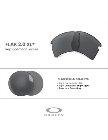 Lentes de Reemplazo Oakley Flak 2.0 XL Polarizados