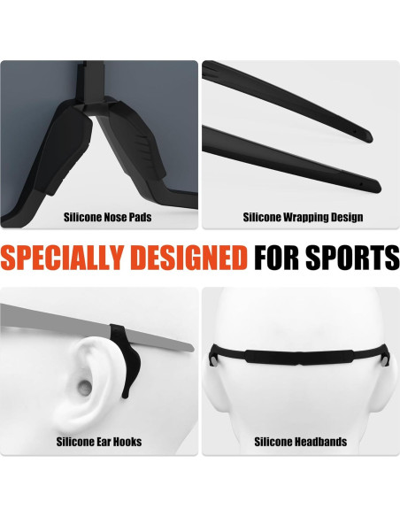 Gafas de Sol X-TIGER Polarizadas 5 Lentes Intercambiables Gafas de Sol X-TIGER Polarizadas 5 Lentes Intercambiables